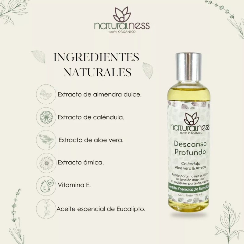 Naturalness Compresa De Semillas Para Columna Vertebral + Aceite 125