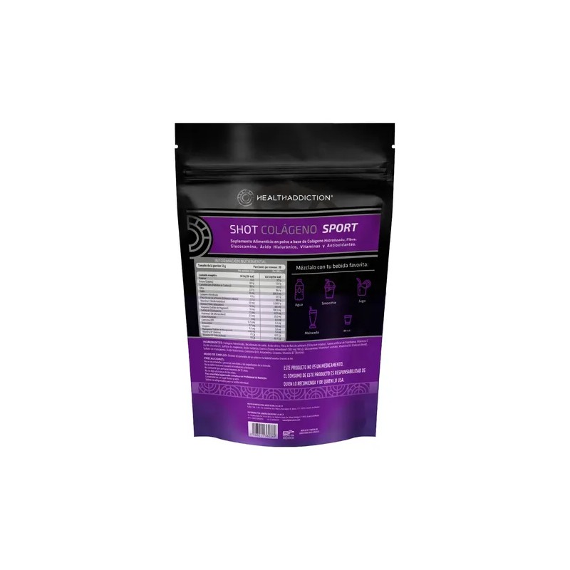 Shot Colágeno Sport Suplemento Healthaddiction Efervescente