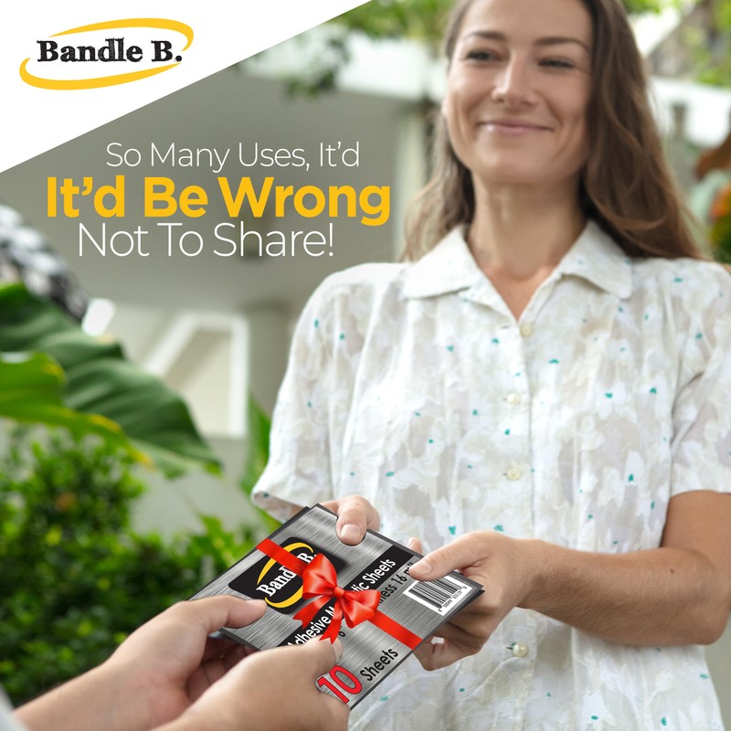 Bandle B. Magnetic Sheets, 8" x 10", Pack of 4.