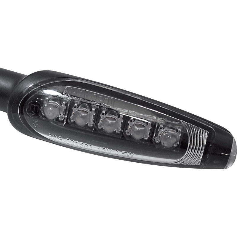 KOSO LED Indicator-Black matt E- gepr.-Piece