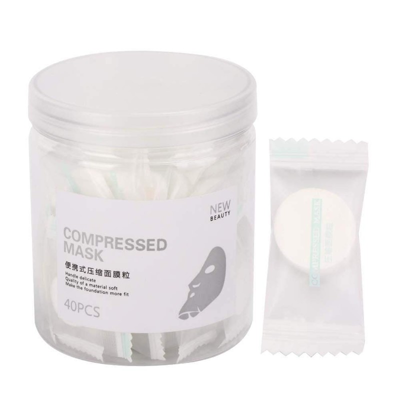 Compressed Face Mask Pack of 40 Face Care Paper DIY