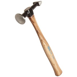 Martin 168HC High Crown Cross Peen Finishing Body Hammer with Wood Handle, 12" Overall Length