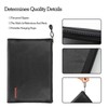 Fireproof Document Bag Portable Waterproof 800℃ High Temperature Resistant Zipper