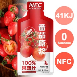 KWOLYKIM Tomato Juice Puree - 100% Cold-Pressed Fresh Tomato Juice, Rich in Lycopene, Natural Antioxidant, No Added Sugar, Ready-to-Drink Healthy Beverage, Low Calorie (30ml x 10 Bags)
