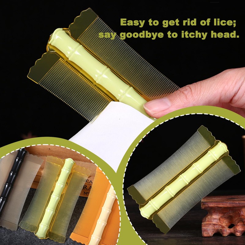 2Pcs Psoriasis Comb, Double Sided Fine Teeth Comb, Lice &