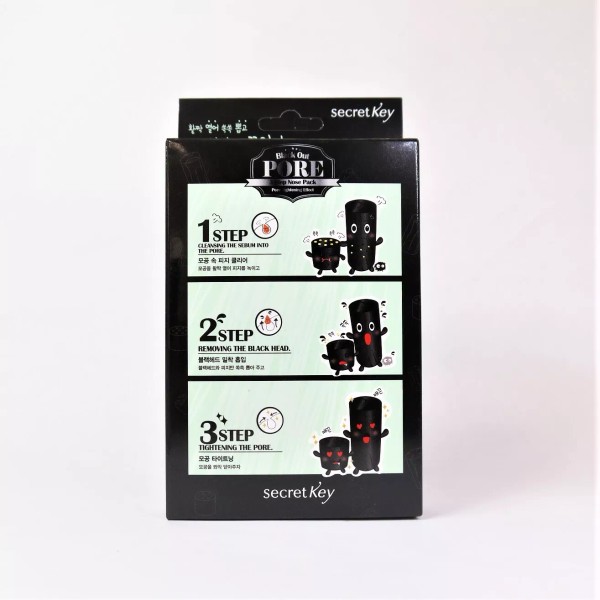 Secret Key Black Out Pore 3-Step Nose Pack 5 pcs