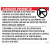"Handguns Prohibited" Section 30.06 Poster - 18x24 Window Cling -