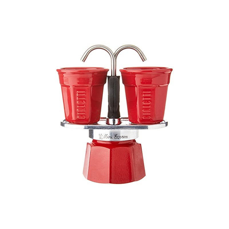 Bialetti - Mini Express Color: Moka Set includes Coffee Maker
