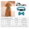 WDPAWS Dog Collar with Bowtie Soft Velvet Material with Quick