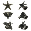 Sdjdhej Coastal Drawer Pulls, 10 Pcs Zinc Alloy Starfish Shape