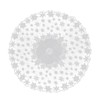 DoubleWood Christmas Tablecloth White Floral Lace Banquet Round Tablecloths for