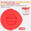 Silicone Replacement Lid Only Fit For Anchor Hocking 2-Cup/500 ML