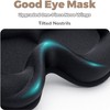 100% Blackout Sleep Masks for Women & Men, Ergonomic Design