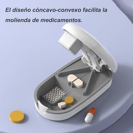 Cortador de Pastillas para Dividir Medicamentos, Partidor y Triturador de Píldoras, Pill Cutter Con Organizador, Dispensador de Pastillas, Pastilleros
