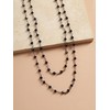 Sacina Layered Black Beaded Choker, Black Choker Necklace for Women,