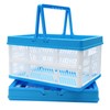 DEAOTEK Collapsible Grocery Shopping Basket - Plastic Milk Crate Utility