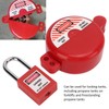 Lockout Tagout Valve Lock with Safety Padlock Heatproof Impact Resistant