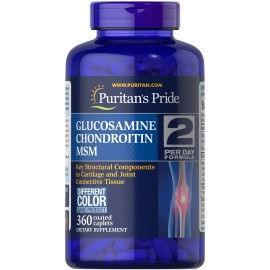Puritans Pride Triple Strength Glucosamine Chondroitin MSM Joint Soother 360Caps