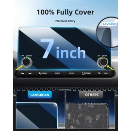 LANGBEAN Screen Protector for 2025 2024 2023 Honda HRV LX/Sport 7 inch Infotainment Touch Screen, HD, High Sensitivity, 9H Tempered Glass Car Screen Protector, Honda HRV Accessories