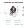 ZYC 3 Inch Recessed LED Lights - 4 Pack Oil-Rubbed