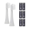6x Megasonex Flat Soft Brush Heads