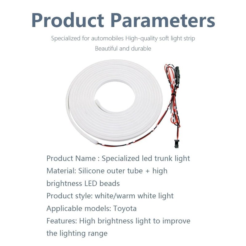 Ouylycjo Trunk LED Light Strip Compatible with 2022-2025 RAV4 Trunk