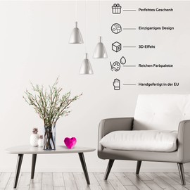 Candellana Heart Low-Poly Kerze - Kerze für Valentinstag -Valentinstag Kerzen - Geschenkidee - Kerze Herz - Romantische Deko - Liebes Kerzen - Handgemachtes Geschenk