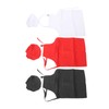 3 Set Kids Apron and Chef Hat Red Black White