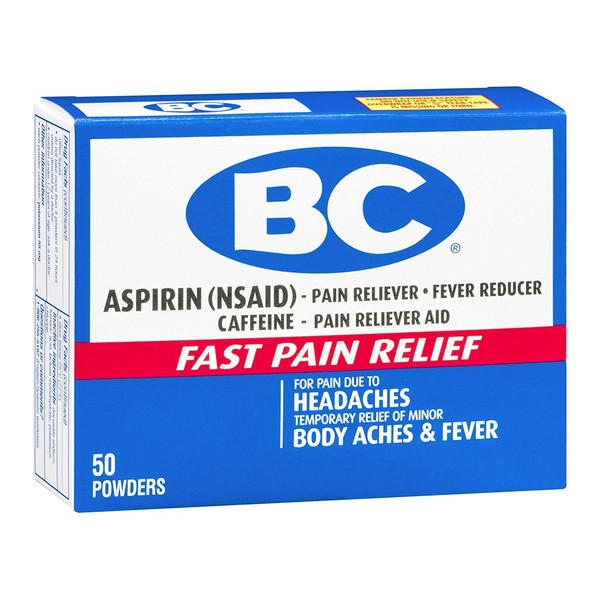BC Pain Relief Powders, 50 Each (Pack of 6)