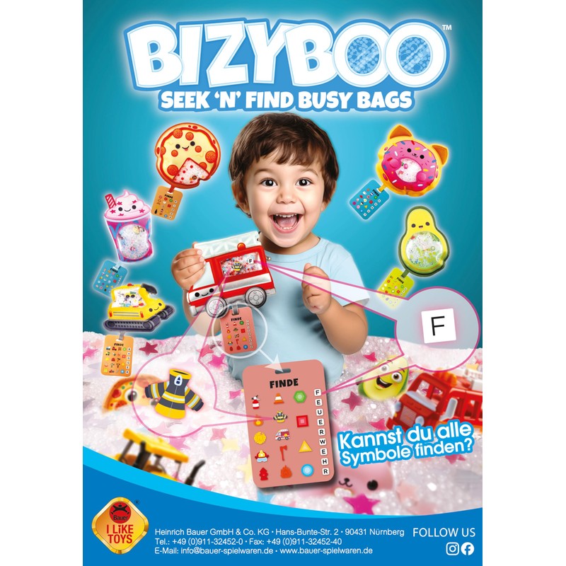 Bauer Spielwaren 21006 Bizyboo Sensory Search Toy, Green