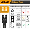 LEILUO 50 Pcs Multitool Blade for Wood Nails Drywall Titanium