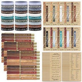 Sayglossy 30-Piece Christian Gift Set for Men with Bible Verses – Inspirational Wristbands, Bookmarks & Faith Cards Set