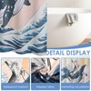 Funny Cat Shower Curtain, Cat Bathroom Curtain Cute Bathing Cat