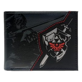 TCB Creations Zelda's Shadow Link Hylian Shield Black Bi Fold Wallet