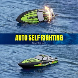 NBJIALIN RC Boat - Remote Control Boats for Adult,2.4GHz Racing Mini Boat for Water Pool&Lakes,Summer Water Toy (Green)