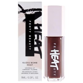 Gloss Bomb Heat Universal Lip Luminizer Plus Plumper - 04 Hot Chocolit Heat by Fenty Beauty for Women - 0.3 oz Lip Gloss