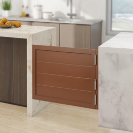 Swinging Doors Cafe Doors, Solid Wood Cafe Saloon Half Door, Interior Wood Swing Doors for Hallway Kitchen Bar Pub Entrance Partition, 35.4" x 23.6" Single Dutch Door with 3 Spring Hinges