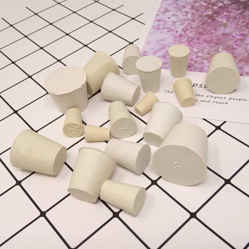 Heatigo Solid Rubber Stopper, 30 Pack White Solid Rubber Stopper