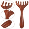Tucnoeu 2pcs Wooden Head Massage,Protable Head Scratcher Massager for Relaxation,Heads