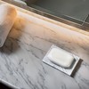 Marble Soap Dish (Abalone Stone, Rectangular)
