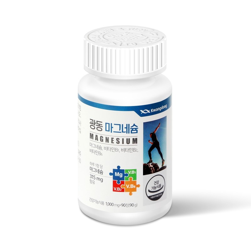 Guangdong Magnesium 90 tablets, 4 pieces / 광동 마그네슘 90정,
