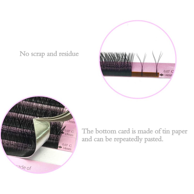 EMEDA Y Eyelash Extensions, D Curl, .07 mm, Prefabricated Volume,
