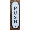 Set Push Pull Door Sign - Push Pull Antique Look