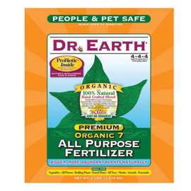 Dr. Earth DR EARTH 706P Organic 7 All Purpose Fertilizer in Poly Bag, 4-Pound (Version may vary)