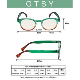 4-Pack Reading Glasses Blue Light Blocking,Spring Hinge Readers for Women Anti Glare Filter Lightweight Eyeglasses