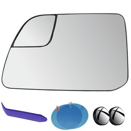 EAP Driver Side Mirror Glass Compatible with Ford Edge 2012-2014, Lincoln MKX 2011-2015, Heated, Without Auto Dimming, CT4Z17K707C CT4Z17K707A FO1324213 FO1325214