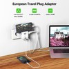 [2 Pack] European Travel Plug Adapter,HRpart International Power Adapter,with 20W