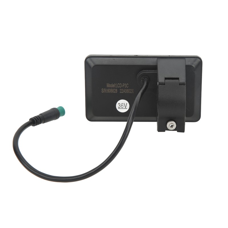 Electric Bike LCD Display Meter ABS 22.5mm 24V 36V 48V