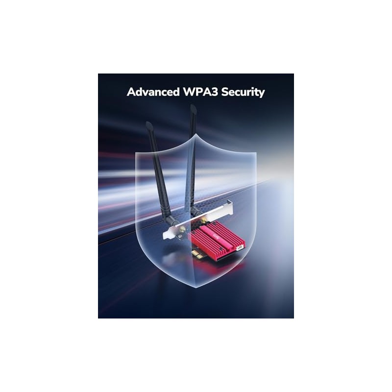 cudy AX5400 - Adaptador Wi-Fi 6 de triple banda PCIe