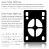 BYBAIZ Skateboard Risers, Skateboard Shock Pads, More Durable and Elastic